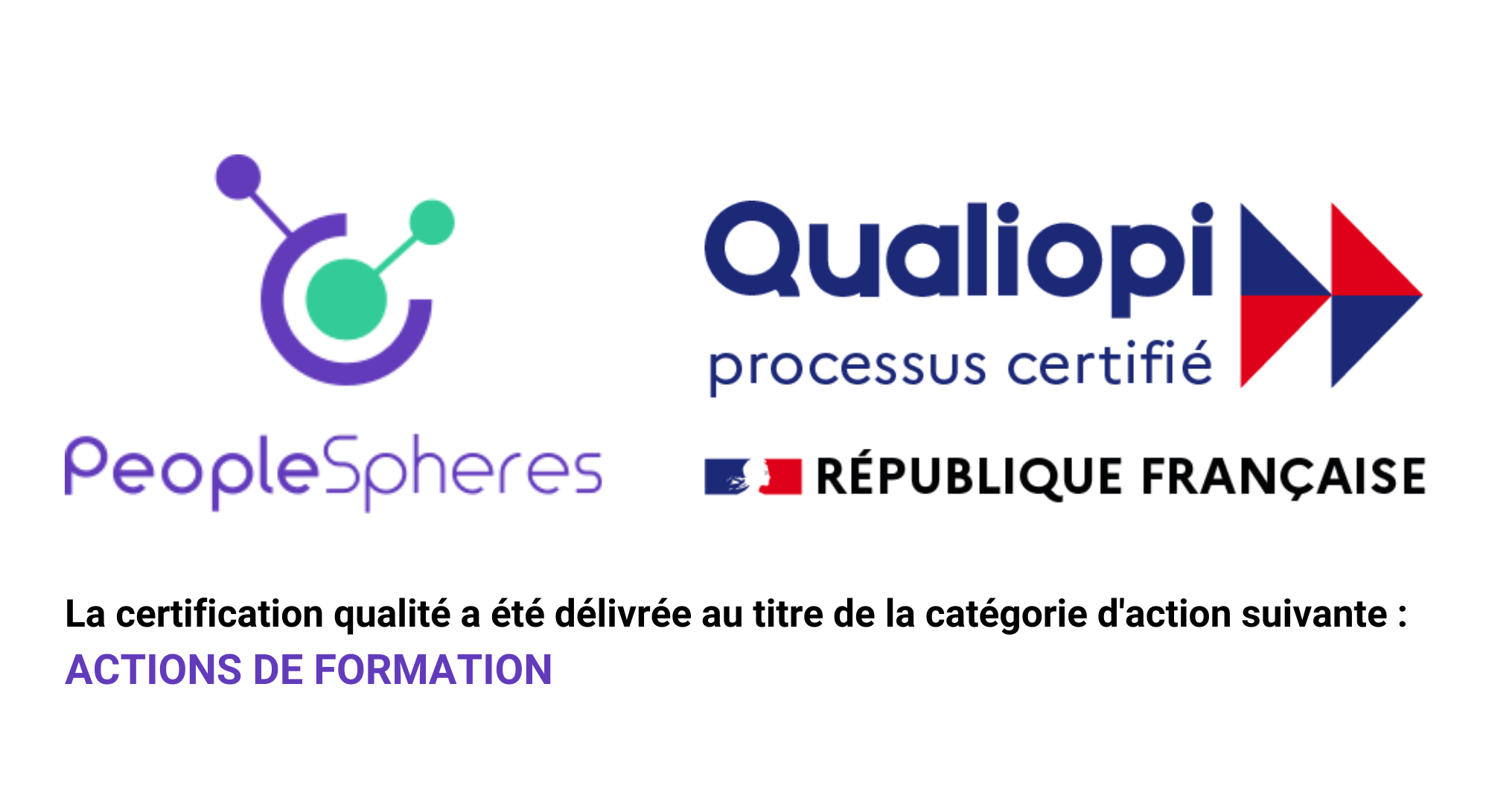 Certification Qualiopi PeopleSpheres