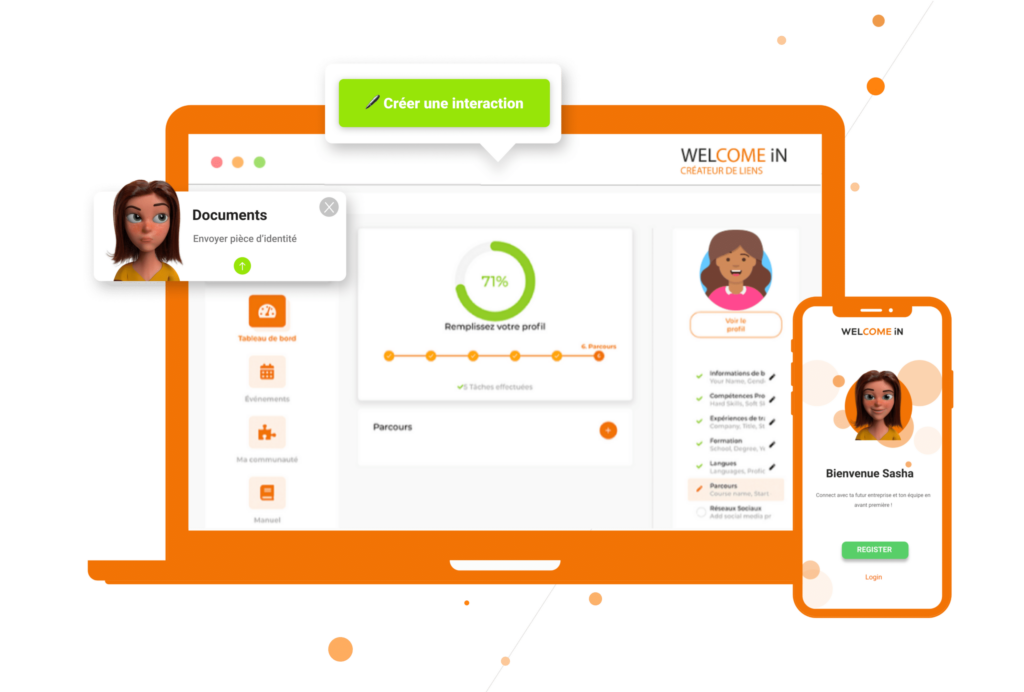 Welcome In, solution d'intégration des talents est présent dans le store PeopleSpheres