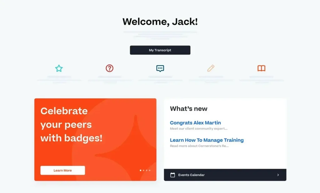 Cornerstone Learn Extended Enterprise PeopleSpheres